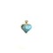 Pendant Heart pendant in 585 yellow gold with larimar 58 Facettes Z15B51719