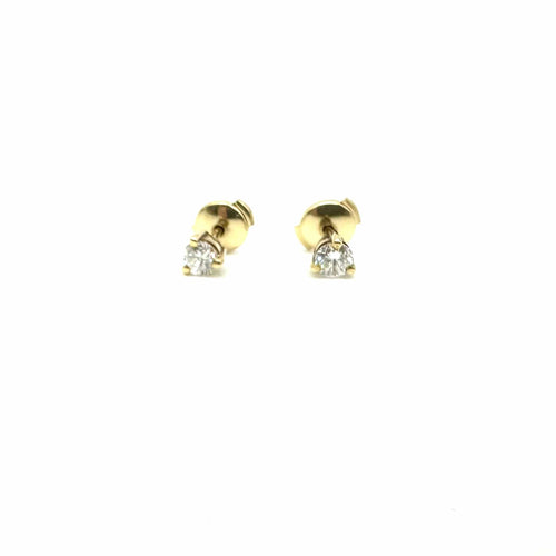 Boucles d'oreilles Boucles d’oreilles puces en or jaune 750 et diamants 58 Facettes Z15B51730
