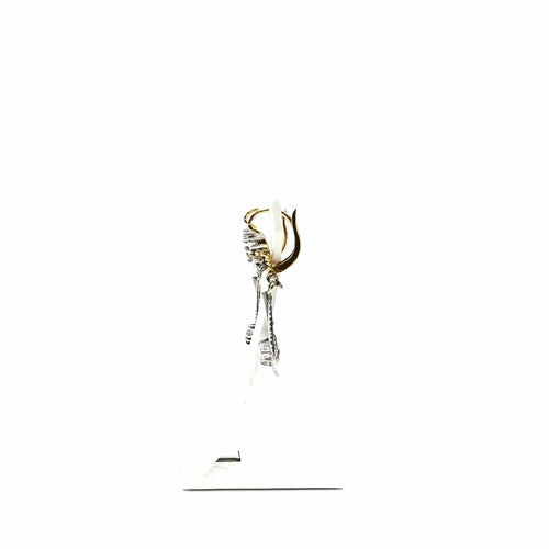 Boucles d'oreilles Boucles d'oreilles dormeuses en or bicolore 750 et diamants 58 Facettes Z15B51790