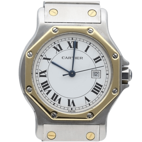 Montre Cartier Montre Santos Octagon 58 Facettes MT40662