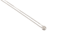 Collier Collier en or blanc avec point lumineux 58 Facettes COL198