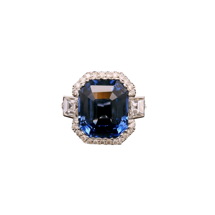 Bague 52 Bague saphir et diamant de 6,50 carats 58 Facettes