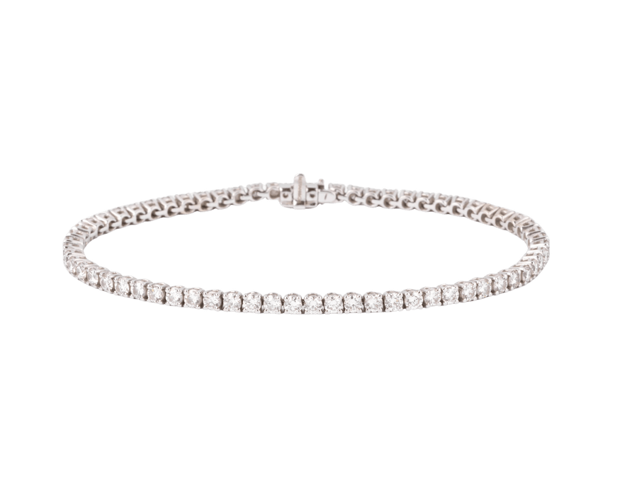 Bracelet Bracelet Rivière en Or gris orné de diamant 58 Facettes 1