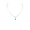 Collier Collier émeraude poire et diamants 58 Facettes 35100074