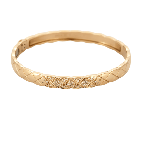 Bracelet CHANEL - COCO CRUSH - Bracelet en or beige et diamants 58 Facettes DV9454-12