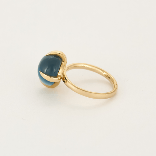 Bague 53 Pomellato - Veleno  - Bague en or rose, topaze blue london. 58 Facettes DV19401-1