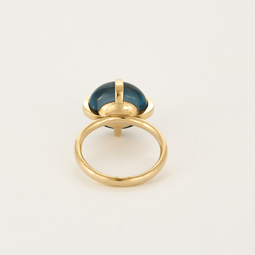 Bague 53 Pomellato - Veleno  - Bague en or rose, topaze blue london. 58 Facettes DV19401-1