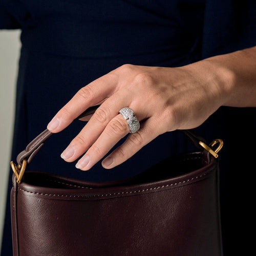 Bague 56 Chaumet - Liens -  Bague  en or blanc et diamants 58 Facettes DV19002-1