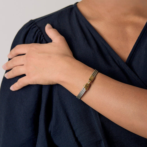 Bracelet Fred - Force 10 - Bracelet  en or et acier. Vintage 58 Facettes DV19563-1