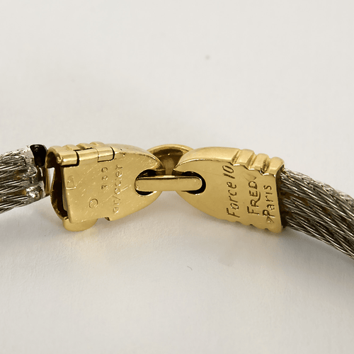 Bracelet Fred - Force 10 - Bracelet  en or et acier. Vintage 58 Facettes DV19563-1