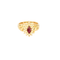 Bague 55 Bague en or jaune , rubis et diamants 58 Facettes DV12671-2