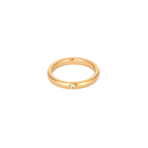 Tiffany & Co.  Elsa Peretti - Alliance en or rose et diamants