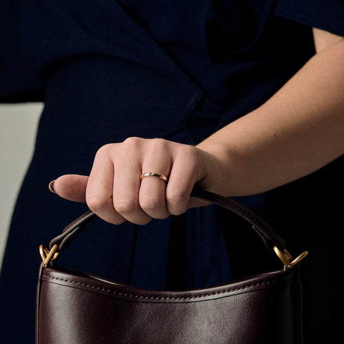 Bague 49 Tiffany & Co.  Elsa Peretti - Alliance en or rose et diamants 58 Facettes DV19586-2