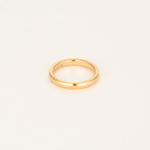 Tiffany & Co.  Elsa Peretti - Alliance en or rose et diamants