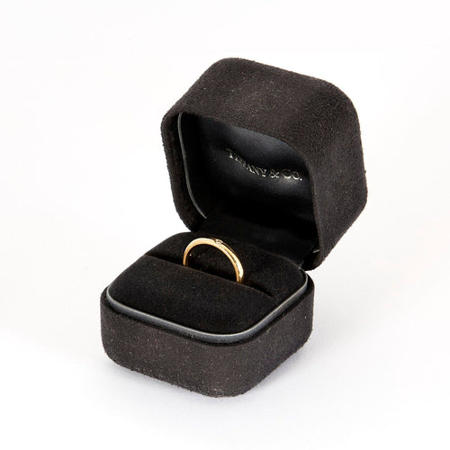 Bague 49 Tiffany & Co.  Elsa Peretti - Alliance en or rose et diamants 58 Facettes DDV19586-2