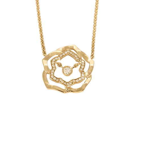 Collier PIAGET - ROSE - Collier en or rose et diamants 58 Facettes DV19450-1