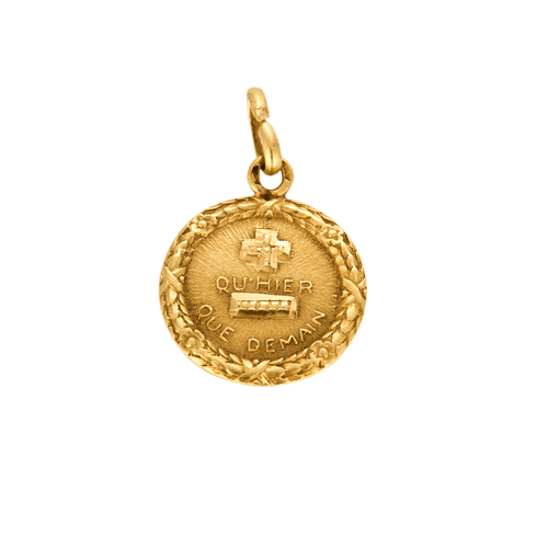 Pendentif AUGIS - Médaille d'amour en or jaune 58 Facettes DV18881-1