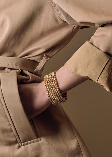 Bracelet VAN CLEEF & ARPELS - Georges lenfant - Rare Bracelet en platine et or jaune, diamants. 58 Facettes DV17241-2