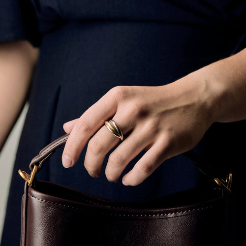 Bague 56 Cartier - Trinity - Petit modèle - Bague trois ors 58 Facettes DV19750-1-56-3