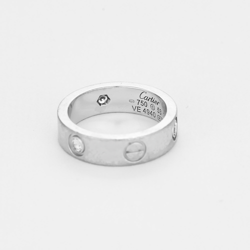 Bague 53 CARTIER- Love - Bague en or blanc et diamants 58 Facettes DV0379-23-53-2