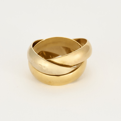 56 CARTIER - Trinity - Extra large - Bague trois anneaux en or de trois couleurs 58 Facettes DV0379-27-56-3