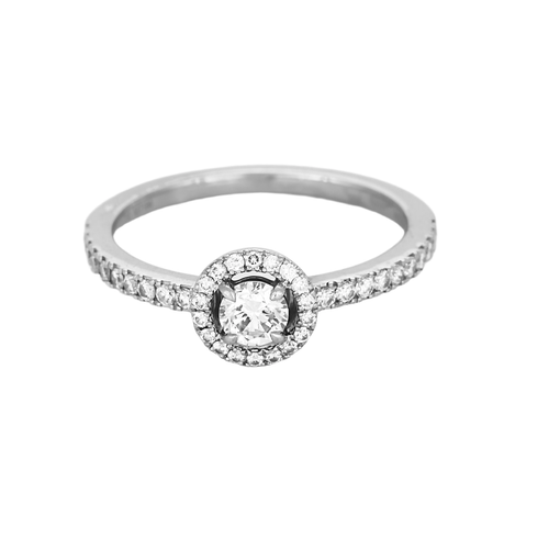 Bague 54 MESSIKA - JOY - Bague Solitaire en or blanc et diamants 58 Facettes DV0379-28-54-3