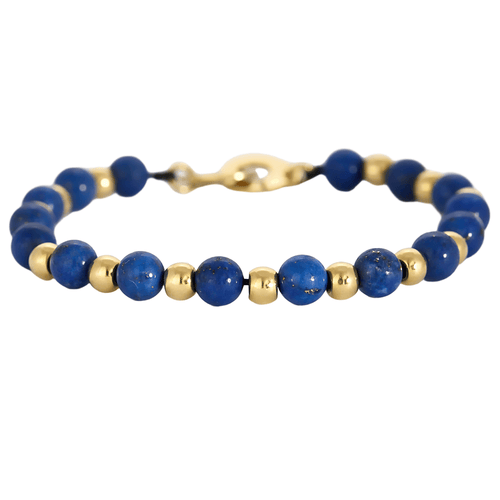 Bracelet Dinh Van - Menottes - Bracelet lapis lazuli et or jaune 58 Facettes DV20085-1