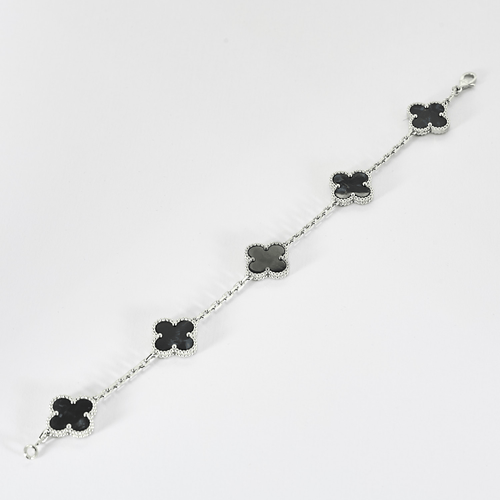 Bracelet Van Cleef & Arpels - Vintage Alhambra - Bracelet en or gris et Pietersite 58 Facettes DV0830-27