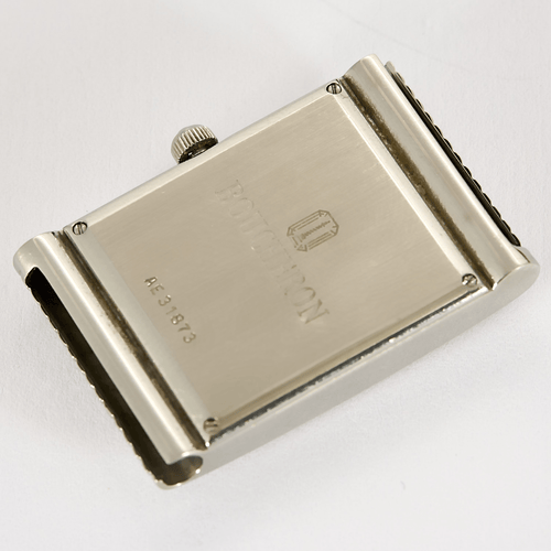 Montre BOUCHERON - Reflet - Montre en acier à boitier rectangulaire à mouvement quartz 58 Facettes DV18772-1