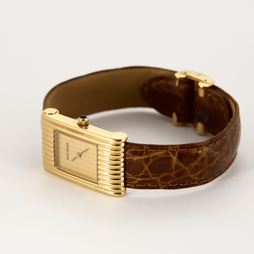 Montre BOUCHERON - Reflet - Montre en or jaune à boitier rectangulaire à mouvement quartz 58 Facettes DV19386-1