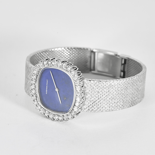 Montre AUDEMARS PIGUET - Montre en or blanc, diamants et lapis lazuli à mouvement mécanique à remontage manuel 58 Facettes DV19769-1