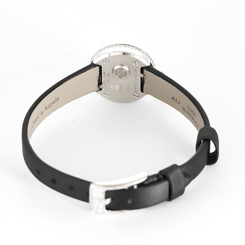 Montre VAN CLEEF & ARPELS - Montre en or blanc et diamants à boitier rond et mouvement quartz 58 Facettes DV19552-1