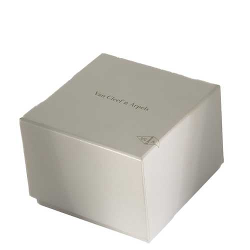 VAN CLEEF & ARPELS - Montre en or blanc et diamants à boitier rond et mouvement quartz