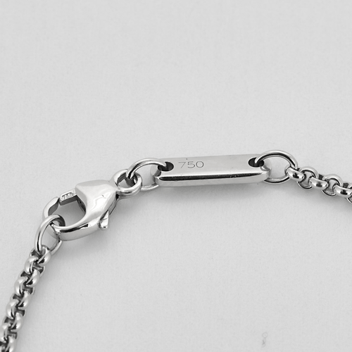 Collier Chopard -  Collier éléphant Happy Diamonds en or gris et diamants 58 Facettes DV20027-1