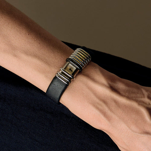 Montre CARTIER - Déclaration - Montre à secret en acier et en titane à boitier rectangulaire à mouvement quartz 58 Facettes DV17299-2