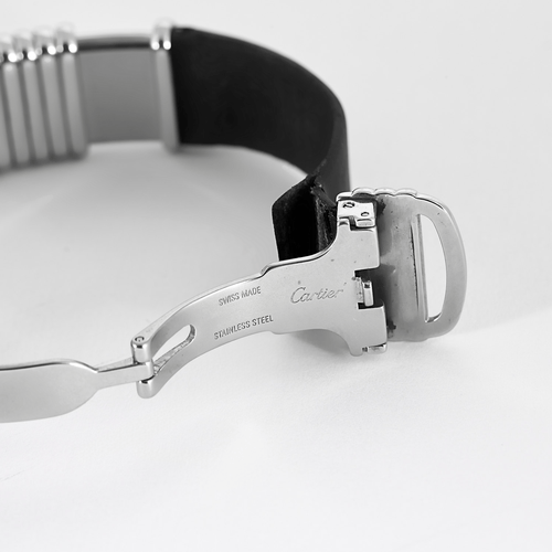 Montre CARTIER - Déclaration - Montre à secret en acier et en titane à boitier rectangulaire à mouvement quartz 58 Facettes DV17299-2