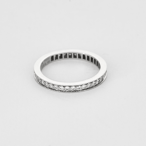 Bague 48 VAN CLEEF & ARPELS - Alliance Diamants Romance en platine et diamants 58 Facettes DV18109-3