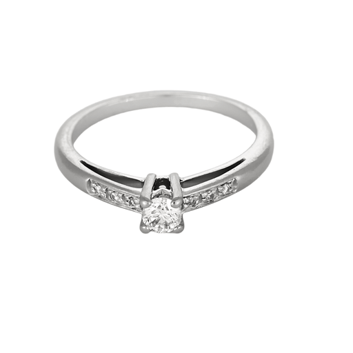 Bague 49,5 MAUBOUSSIN - "Tu es le sel de ma vie" - Bague Solitaire en or blanc et diamants 58 Facettes DV20425-1-495-6