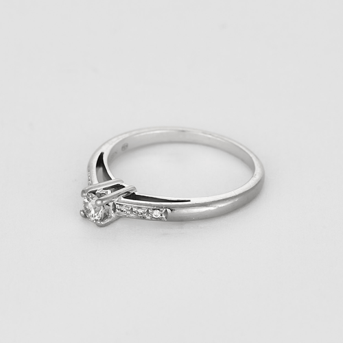 Bague 49,5 MAUBOUSSIN - "Tu es le sel de ma vie" - Bague Solitaire en or blanc et diamants 58 Facettes DV20425-1-495-6