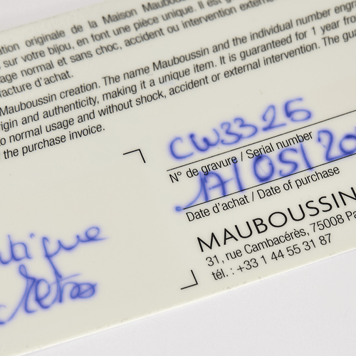 Bague 49,5 MAUBOUSSIN - "Tu es le sel de ma vie" - Bague Solitaire en or blanc et diamants 58 Facettes DV20425-1-495-6