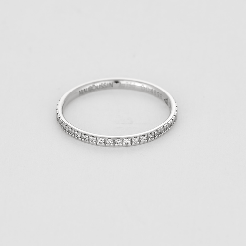 Bague 51 Mauboussin  Parce que je l'aime - Alliance en or gris et diamants 58 Facettes DV20425-3