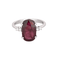 Bague 52 Bague en or gris, rubis et diamants 58 Facettes DV0671-27-52-1