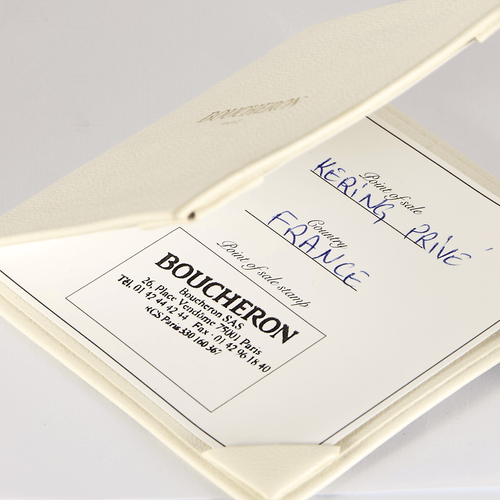 Bague 55 BOUCHERON - QUATRE FOLLIES - Alliance américaine en platine et diamants 58 Facettes DV14745-1-DV0882-1