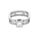 Bague 50 DINH Van - Bague le cube en or gris et diamants. Grand Modèle 58 Facettes DV20347-1-50-2