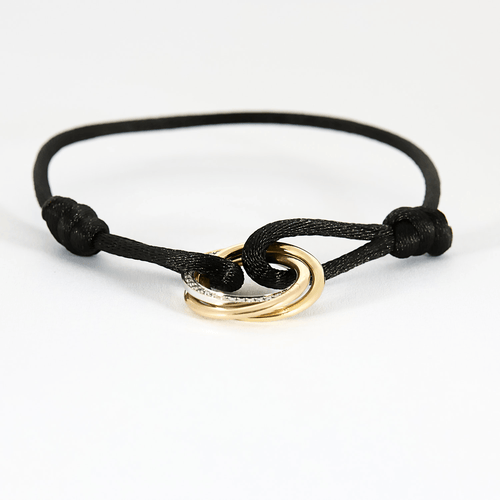 Bracelet CARTIER - Bracelet Trinity en trois ors et diamants 58 Facettes DV18320-3