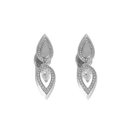 Boucles d'oreilles MESSIKA - FIERY - Boucles d'oreilles en or blanc et diamants 58 Facettes DV0659-3