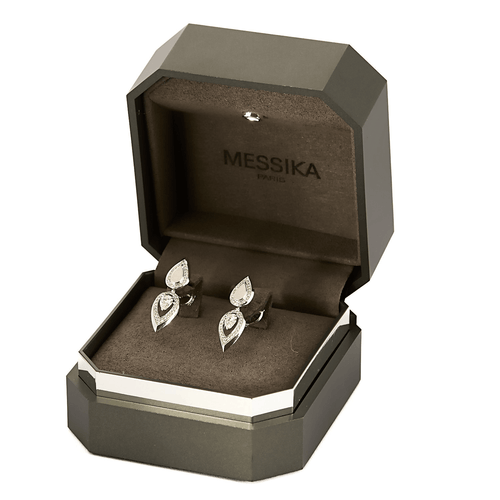MESSIKA - FIERY - Boucles d'oreilles en or blanc et diamants 58 Facettes DV0659-3