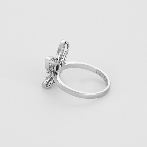 Bague 52 Graff - Butterfy - Mini bague en or gris et diamants 58 Facettes DV19643-3