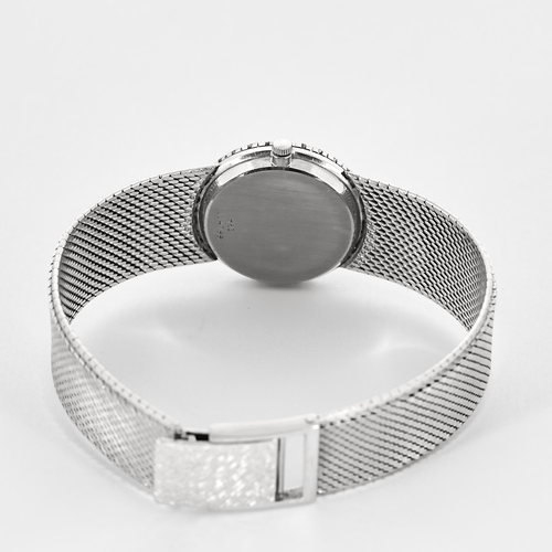 PIAGET - Montre en or blanc à boitier rond à mouvement mécanique à remontage manuel