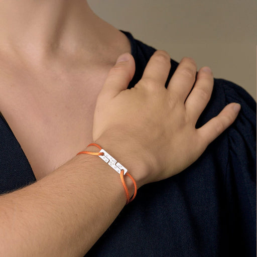 Bracelet Dinh Van - Bracelet Cordon Seventies en or blanc et diamants 58 Facettes DV0997-3